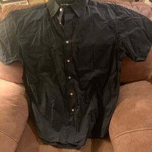 Men's Black Button-Up Shirt